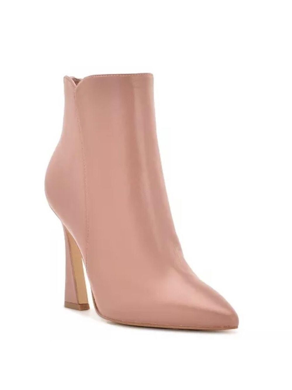 NEW Nine West Torrie Leather Pointed Toe Ankle Boots in Pink